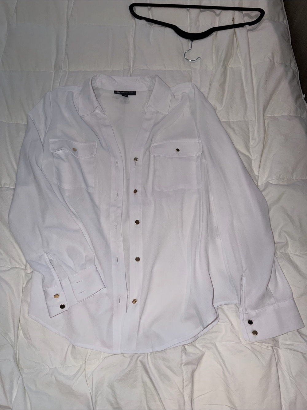 White Button-Up Blouse